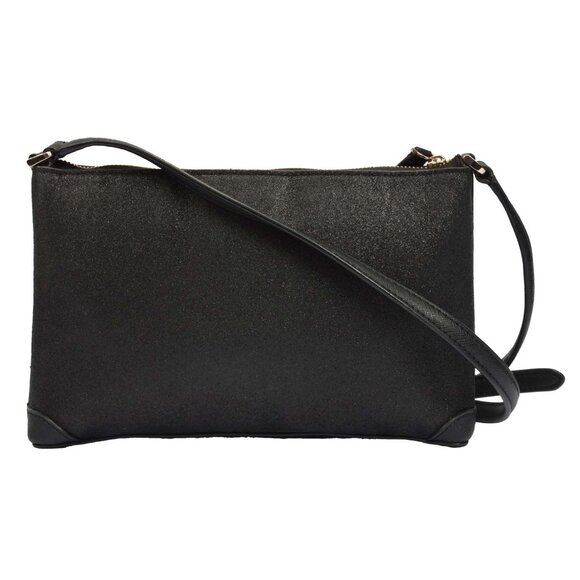 Pretty Kate Spade New York Monica Glitter Medium Black Crossbody - Picture 7 of 12